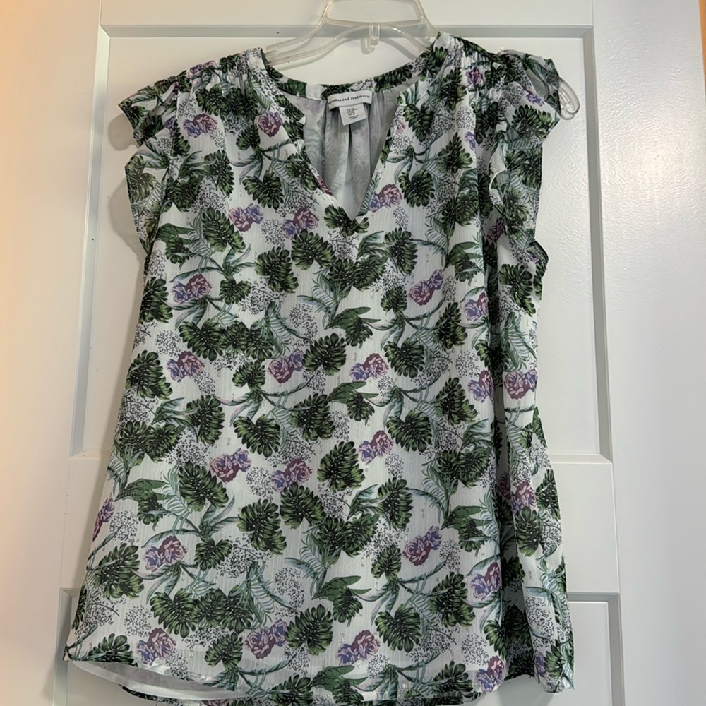 Tropical Print Top